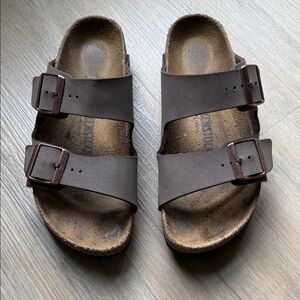 Birkenstock Taupe Double Strap Sandals